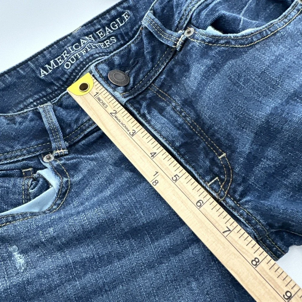 American Eagle Outfitters Womens Jeans Kick Boot Cut Size 6 Dark Wash 29x30.5 LR